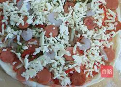 Illustration of making pizza with electric pan 6