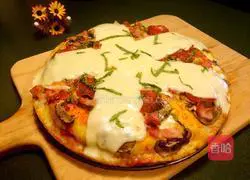 Illustration of how to make bacon pizza 17