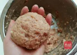 Illustration of how to make Sixi meatballs 10