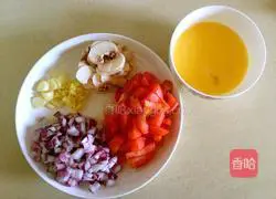 Kimchi Brown Rice Omelette Rice Recipe Illustration 1