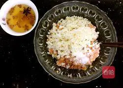 Illustration of braised lion head 2