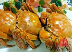 Illustration of steamed hairy crabs 7