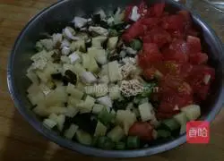 Double-color braised sesame Illustration of how to make food 5