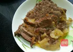 Illustration of how to make beef bone soup noodles 9