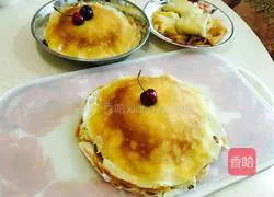 Durian Mango Layer Cake & Pancake Recipe Illustration 12