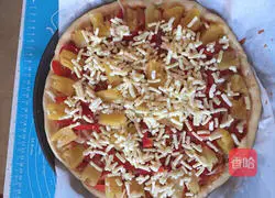 Illustration of how to make Hawaiian pizza 3