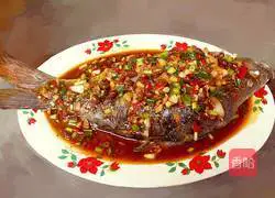 Illustration of how to make carp with black bean sauce 12