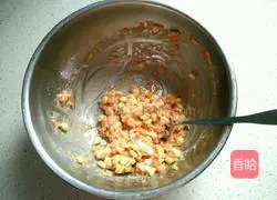 Illustration of how to make glutinous rice with assorted rice balls 6