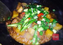 Illustration of how to cook mutton with radish 14