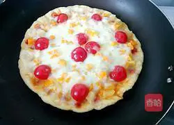 Illustration of how to make cherry tomato fruit pizza 12