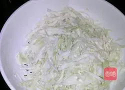 Fried cabbage with rice noodles Practice illustration 3