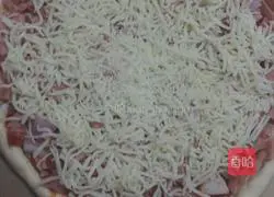 Illustration of how to make ham pizza 7