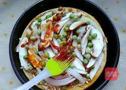 Illustration of grilled pizza 9