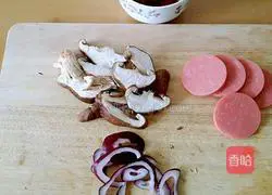 Thick-bottom mushroom and ham pizza recipe 3