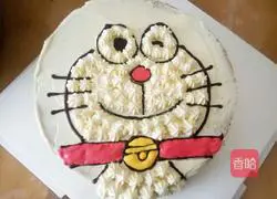 Doraemon Birthday Cake Recipe Illustration 15