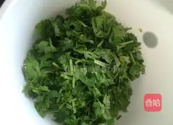 Coriander and tofu soup Practice illustration 2