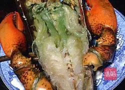 Illustration of how to make garlic lobster with open side 2