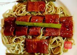 caviar steak cold Illustration of making noodles 10