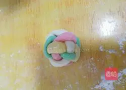 Illustration of how to make colorful vegetable steamed buns 7
