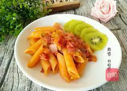 Illustration of how to make bacon pasta 12