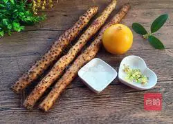 Illustration of how to make orange juice, osmanthus and yam 1