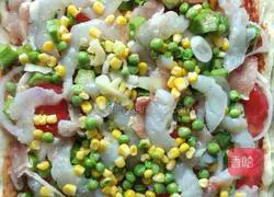 Illustration of how to make prawn okra pizza 5