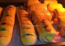 Illustration of how to make fancy bread (hand-kneaded version) 14