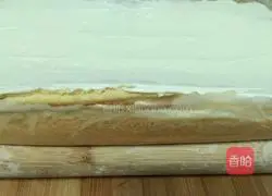 Illustration of how to make cream cake roll 15