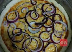 Illustration of how to make simple fresh vegetable pizza 9