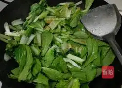 Illustration of how to make green vegetables and tofu 8