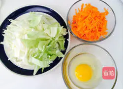 Illustration of how to make vegetarian fried rice noodles 3