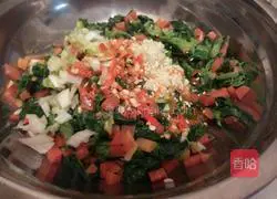 Illustration of how to make chopped green vegetables 7