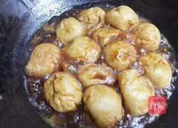 Illustration of braised oil gluten recipe 12