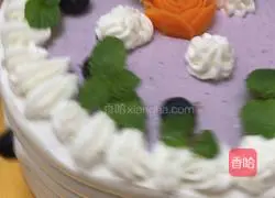 Chocolate Blueberry Cake Recipe Illustration 11