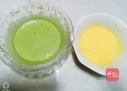 Spinach Zebra Pattern Yogurt Cake Recipe Illustration 9