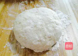 Illustration of how to make green onion and egg pancakes 2