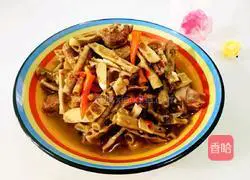 Illustration of how to cook duck with smoked bamboo shoots 13