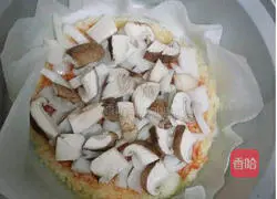 Illustration of how to make rice pizza 2