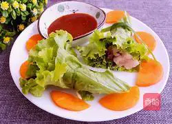 Illustration of how to make pork belly lettuce buns 8