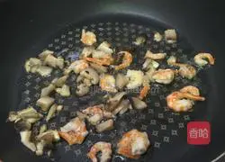 Chinese style~Illustration of how to make seaweed, mushroom and shrimp pizza 5
