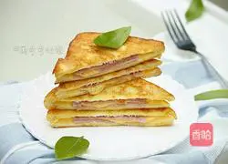Illustration of how to make fried toast (Western toast) 14