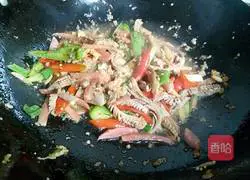 Illustration of how to make stir-fried kidneys with kimchi 14