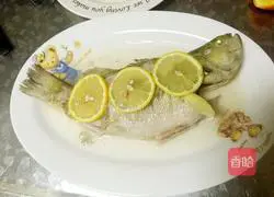 Illustration of how to make steamed seabass with lemon flavor 8
