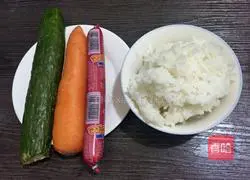 Illustration of how to make assorted sushi 1