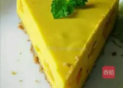 Illustration of how to make no-bake mango cheesecake 7