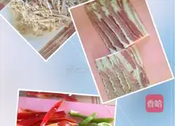 Illustration of how to make spicy bacon rolls 1