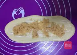 Pork floss Illustration of making buns 4