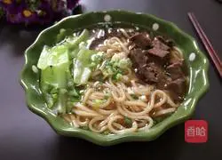 Illustration of how to make soybean noodle soup 1