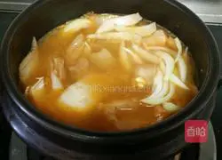 Kimchi Illustration of how to make soup 8