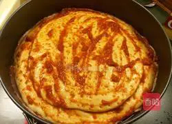 Illustration of how to make bacon pizza 9